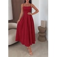 thumbnail image 5 of PRETTYGARDEN Cocktail Dresses for Women Spring Elegant Ruffle A Line Long Flowy Summer Formal Wedding Guest Maxi Dress, 5 of 7