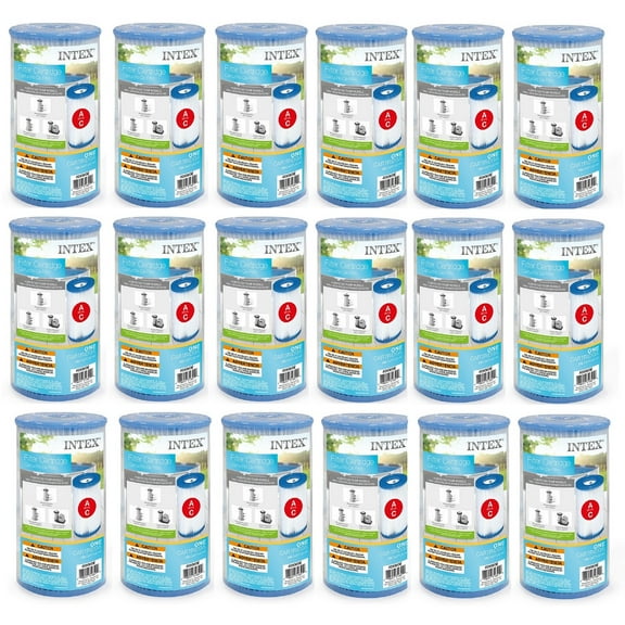 Intex Type A Easy Set Pool Filter Cartridge (18-Pack) | 29000E (59900E)