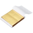 thumbnail image 1 of Uxcell 200Pcs Hojas de Oro en Lámina 3.3"x3.7" Papel de Libro Imitación de Oro, 1 of 6