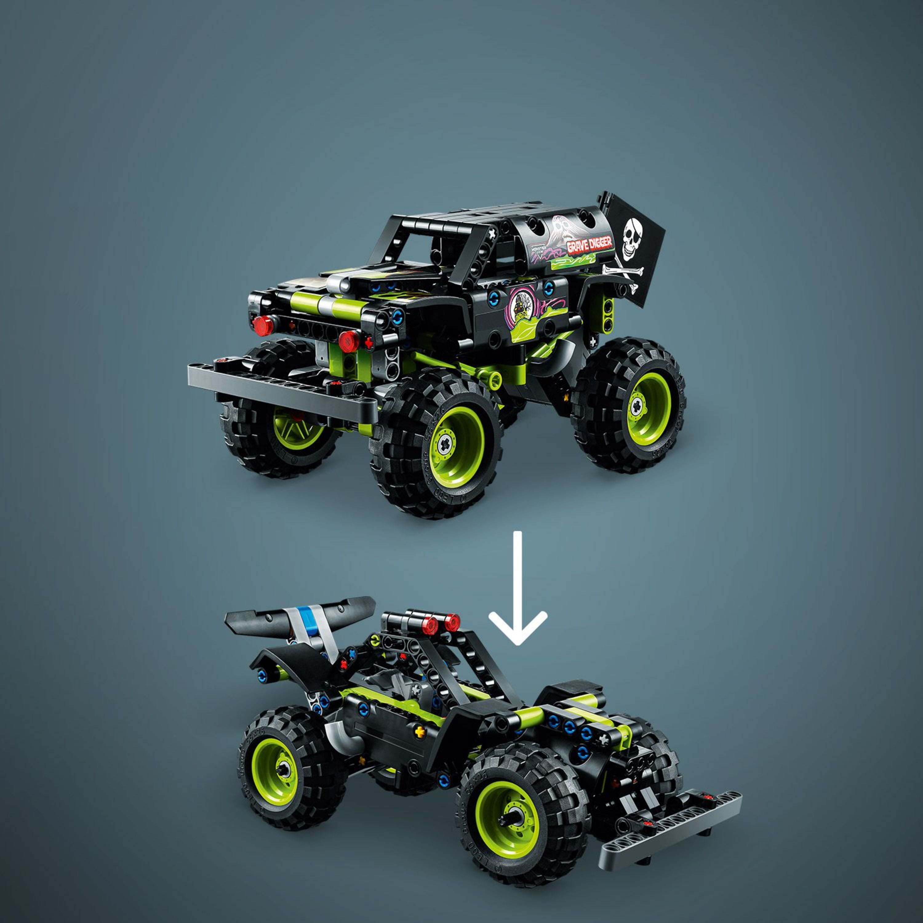 LEGO Technic Monster Jam Grave Digger 42118 Truck Toy to Buggy, Birthday for Monster Truck Fans, Kids, Boys and Girls 7 plus Years Old - Walmart.com