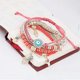thumbnail image 2 of Pulseras de cuentas, 6 en 1, pulsera multicapa descompuesta, colgante de cuentas de arroz y palma, joyería con dijes para mujeres y niñas, elegante y útil., 2 of 4