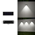 thumbnail image 4 of 1LED single-sided convex mirror transparent warm light solar lamp outdoor lamp household waterproof wall lamp garden balcony yard wall lamp solar wall lamp, 4 of 8