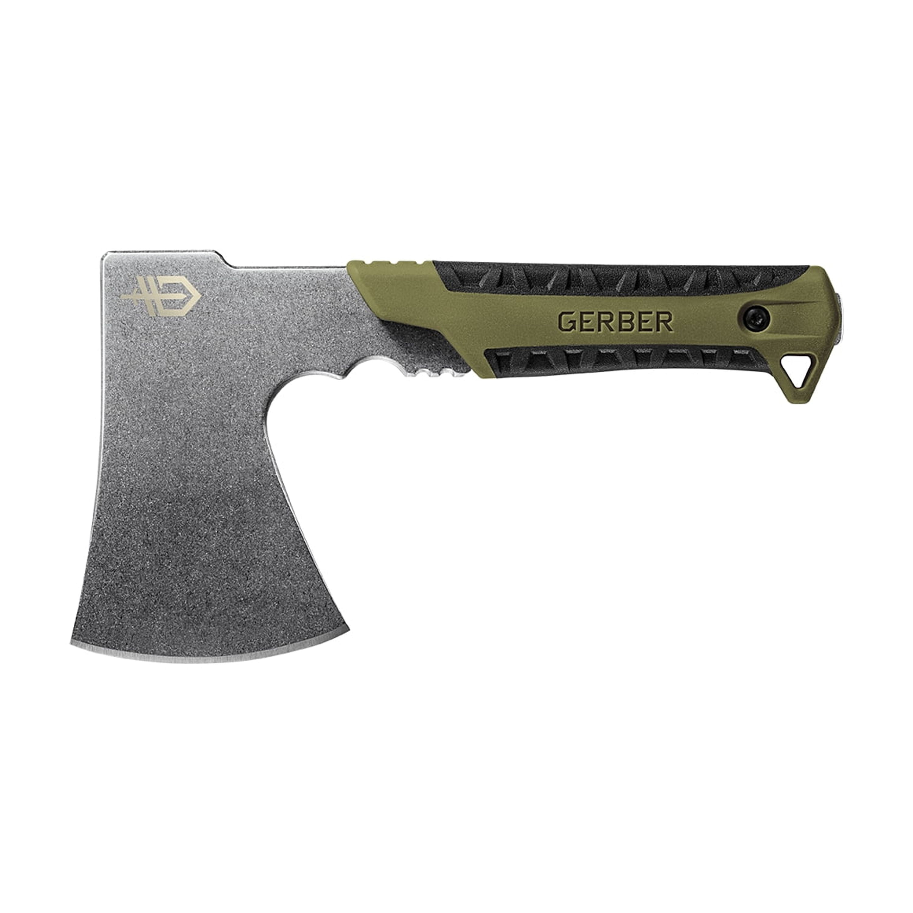 Gerber Gear Camping Pack Hatchet with Sheath, in Green 2.5-in Steel Blade with Full Tang
