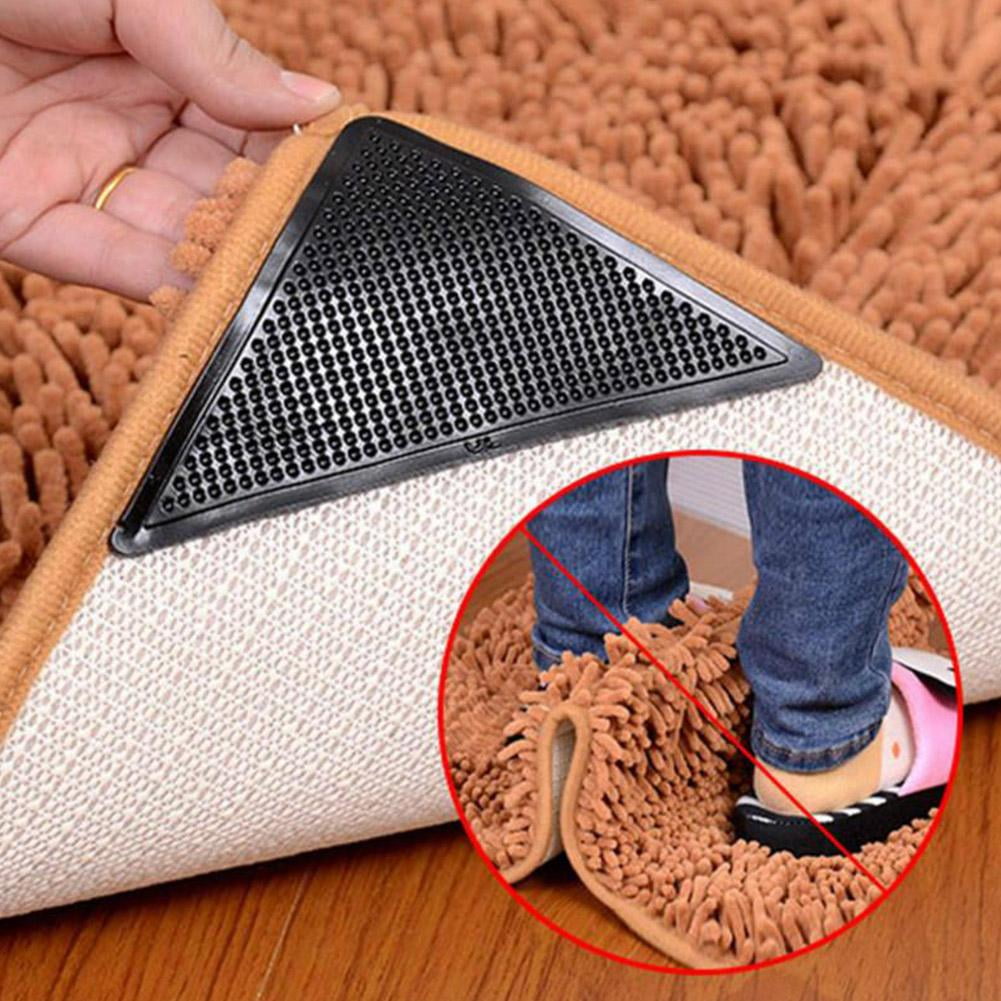 Non Slip Rug Gripper for Hardwood Floor Carpet Area Rugs Tile Rug Pad  Carpet Tape Grippers 8 Pcs 