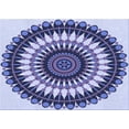 thumbnail image 1 of Ahgly Company Machine Washable Indoor Rectangle Transitional Deep Periwinkle Purple Area Rugs, 3' x 5', 1 of 7