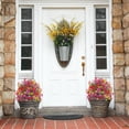 thumbnail image 5 of Zzistar 1.97FT Artificial Trees With Ground Spike Set Of 2, Weather-Resistant Faux Shrubs Bushes Potted Plants With Flowers For Outdoor Indoor Front Porch Garden yellow, 5 of 7