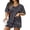 4688-Black, variant on Womens Plus Size Outfits 3X Summer Shorts Set Fashion Tie Dye Outfits Shorts Sleeve Tops and Shorts Set Sweatsuits with Pockets 3XL 22W 24W