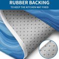 thumbnail image 4 of Blue White Tie Dye Swirl Pattern Bathroom Rugs Sets 3 Piece,Toilet Cover Set,Absorbent Non Slip Bathroom Mats Sets with U-Shaped Contour Rug Toilet Rug Set, 4 of 5