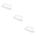 thumbnail image 3 of Guardoinrt Paper Holder Acrylic Bathroom Self-adhesive Organizer Rack Punchless Hanger with Stickers Household Modern Roll White 3Set, 3 of 6