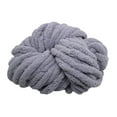 thumbnail image 3 of HOMYL Chunky Chenille Yarn Gauge 7 Giant Acrylic Fibers for Crochet DIY Crafts Bed Gray, 3 of 8