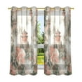 thumbnail image 6 of Yayeee Window Curtains Set of 2 for Living Room Light Filtering 63"x42", Red Mountain Pattern, 6 of 7