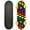 Yellow, variant on Rude Boyz 17 Inch Mini Wooden Cruiser Graphic Beginner Skateboard (Cheeseburger Design)