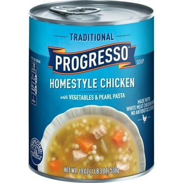 Progresso Soup Traditional, Homestyle Chicken with Vegetables and Pasta, 19 oz (Pack of 20)