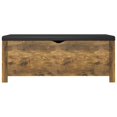 thumbnail image 3 of vidaXL Storage Box with Cushion Smoked Oak 105x40x45 cm Engineered Wood, 3 of 4