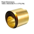 thumbnail image 2 of Brass Sheet Roll, Metal Foil Plate 1000mm x 45mm x 0.1mm, 1 Pack, 2 of 5