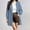 Blue hooded fleece jacket women a1, variant on Women's Hooded Fleece Jacket Long Sleeve Solid Color Loose Fit Winter Coat Casual Fashion Fall Winter Outfit, White S