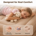thumbnail image 4 of Patbrela 16'' Twin Air Mattress with Built-in Pump & 4000mAh Rechargeable Battery, Portable Inflatable Bed, Quick Inflate & Deflate, Puncture-Resistant Airbed for Camping, Travel & Overnight Guests, 4 of 9