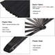 thumbnail image 3 of Abanico de mano grande plegable de seda Abanico plegable de mano Abanico plegable de Tai Chi chino para hombres y mujeres Rendimiento, baile, decoraciones, festival, regalo (negro, 2 paquetes) Fokelyi WRJM-320, 3 of 6