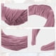 thumbnail image 3 of Diadema Anudada Ancha Unique Bargains de terciopelo para Mujer, rosa, 3 of 7