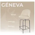 thumbnail image 4 of Silla Alta Tapizada para Barra de Cocina - Asiento Suave de Tela y Patas de Acero - Banco Desayunador Elegante para Uso Interior y Decoración del Hogar (Beige), 4 of 9