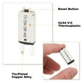 thumbnail image 3 of Uxcell 5 Pack 28V DC 25A White ATC/ATO Manual Narrow Mini Resettable Fuse, 3 of 6