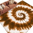 thumbnail image 2 of 5'x8' Area Rugs, Brown Ombre Indoor Outdoor Area Rug for Living Room Bedroom, Country Vintage Ethnic Tribal Tie Dye Washable Bathroom Rugs Kitchen Floor Carpet Mats Home Decor Aesthetic, 2 of 8