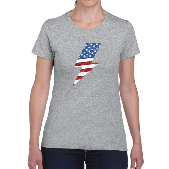 American Lightning T-Shirt Women -Smartprints Designs, Female x-Large