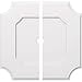 thumbnail image 3 of Ekena Millwork CMP34LE2-02000 34 in. OD x 2 in. ID Square Locke Architectural Grade PVC Contemporary Ceiling Medallion - 2 Piece, 3 of 4