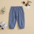 thumbnail image 4 of Gibobby Boys Pants Toddler Boys Straight-Leg Soft Pants 12 18Months 2T 3T 4T Lightweight Trousers With Side Pockets For Winter Fall Toddler Warm Sweatpants(3-4 Years,Blue), 4 of 9