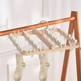 thumbnail image 1 of Hanging Clothes Rack, Foldable Laundry Drying Rack, 360 Rotation Windproof Clips, Space Saving Drying Solution, Quick Dry Underwear Socks Organizer, 1 of 6