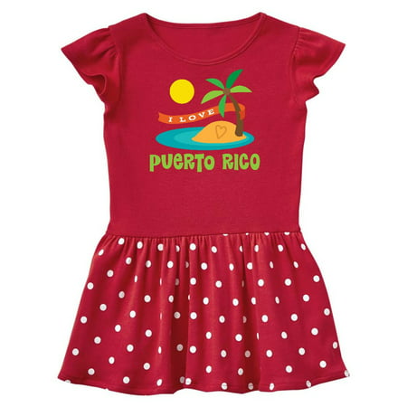 I Love Puerto Rico Infant Dress