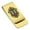 Gold, variant on Stainless Steel Alphabet Letter H initial Classic Slim Money Clip Credit Card Holder