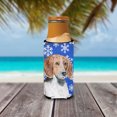 thumbnail image 3 of English Foxhound Winter Snowflakes Ultra Hugger for slim cans, 3 of 6
