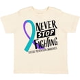 thumbnail image 3 of Inktastic Never Stop Fighting Suicide Prevention Awareness Ribbon Boys or Girls Toddler T-Shirt, 3 of 5