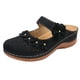 thumbnail image 2 of Sandalias de punta redonda con flores huecas cómodas para mujer y niña, zapatos de suela blanda Wmkox8yii hj789, 2 of 6