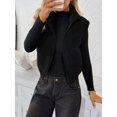 thumbnail image 7 of Mengpipi Women's Reversible Sherpa Fleece Vest - Fuzzy Plush Zip Up Sleeveless Jacket with Turn-Down Collar S-XL, 7 of 7