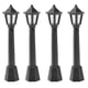 thumbnail image 1 of 4 Pcs Mini Street Light Playing House Accessories Decoration Gas Lamp Model Simulation Life Scene Doll House Toy DIY Gifts Accessories (Black), 1 of 3