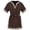 Brown, variant on RTKFRFLM Children's Renaissance Vintage Shirt V-Neck Short Sleeve Mid-Length Retro Tunic Top Kids' Pirate Colonial for Halloween & School Plays Soft Breathable Size 5-16