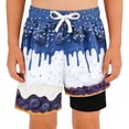 thumbnail image 3 of Boys Swimming Trunks with Compression Liner Kids Swim Shorts Stretch Quick Dry Beach Swimsuit Boys Shorts Size 11-12 Years, 3 of 3