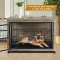 thumbnail image 3 of Pirecart 44" Dog Crate Furniture Wooden Dog Kennel Cage with Removable Tray for Small/Medium/Large Dog, 3 of 8