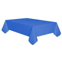 Allgala 12-Pack Premium Plastic Table Cover Medium Weight Disposable Tablecloth-12PK 54"x108"-Dark Blue-TC58206
