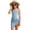 rtim310#- Sky Blue, variant on Big Girls One-Piece Bathing Suit Graphic Sleeveless Swimsuit Adjustable Straps Two Piece Swimwear With Briefs Sarong Cover Ups Skirts Quick Dry Surfing,Black,Age 7-8 Years