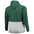 thumbnail image 3 of Men's Green/White Athletics Big & Tall Fleece Half-Zip Hoodie, 3 of 3