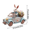 thumbnail image 2 of YWIYIUD Easter Decorations Colorful Easter BunnyTabletop Ornament,Spring Fashion Decorative Sculpture Figurine 2D Acrylic for Home Kitchen Easter Party,Birthday Gifts for Women, 2 of 8