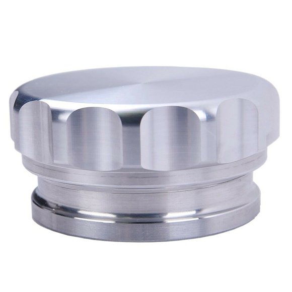 2X 2 Inch 51mm Aluminum Alloy Welded on the Filler Neck and Auto Parts Modified Fuel Tank Cap Silver