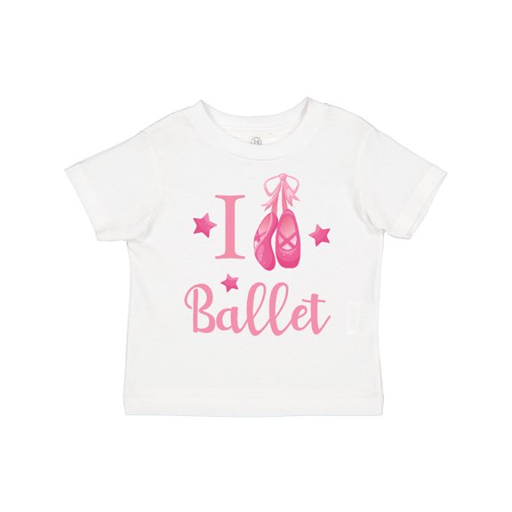Inktastic I Love Ballet Girls Toddler T-Shirt