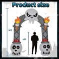 thumbnail image 5 of 8.8FT Halloween Inflatable Skeleton Skull Haunted House Archway Halloween Outdoor Decorations, Blow Up Skull Scary Yard Decorations Built in LED Lights for Yard, Lawn, Garden Arch, 5 of 8