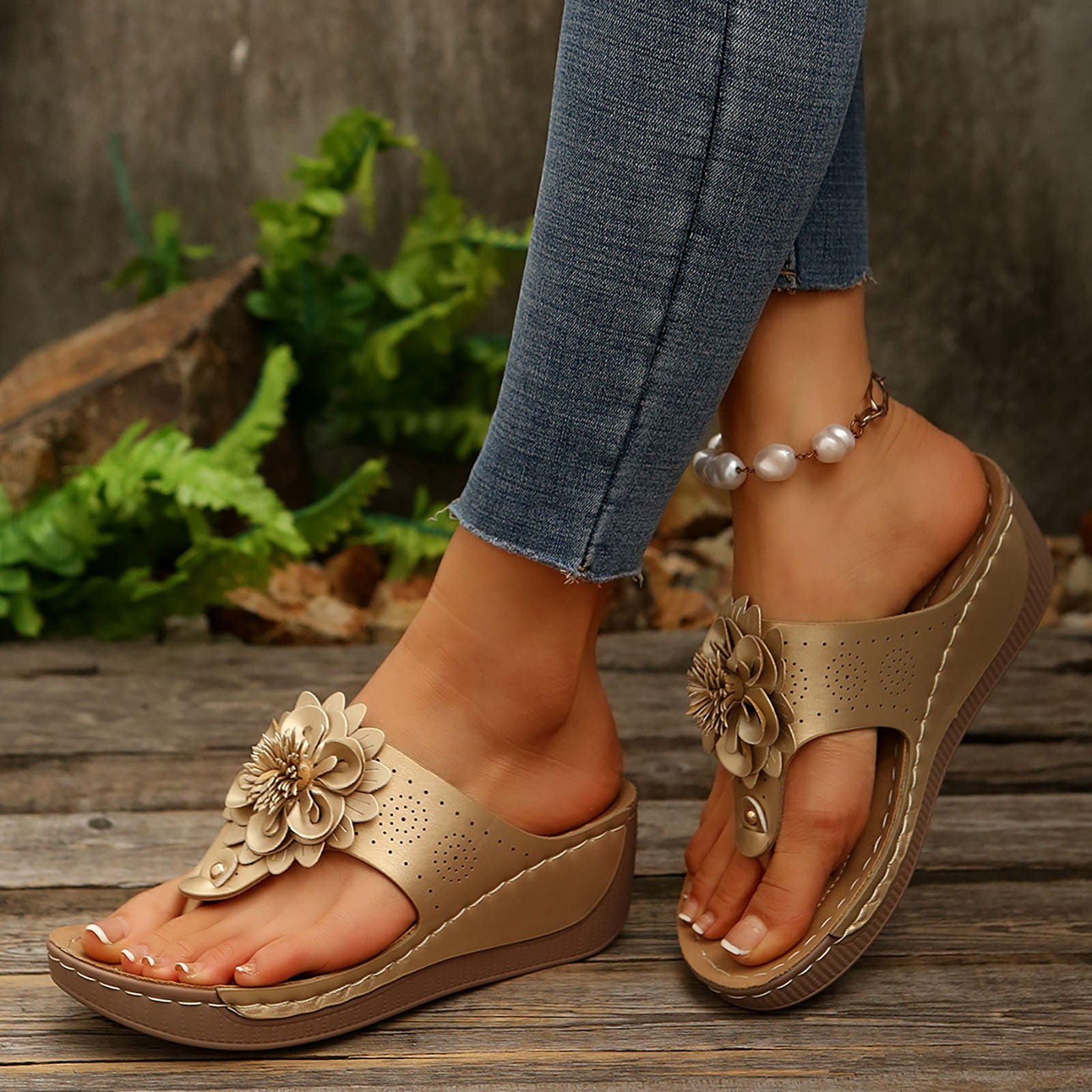 2025 Sandales De Sport Orthopédiques Pour Femme Plateforme Chaussures D'été Confortables Habillées Mode Fête Sandales Compensées Bout Ouvert Respirant Flexibles Plage Trekking Marche Randonnée, A01