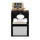 thumbnail image 4 of Librería Furinno Luder Blackwood de 2 niveles con estante de 10 libras, 4 of 5