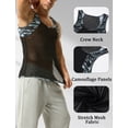 thumbnail image 6 of FEOYA Sleeveless Muscle Shirts Mens Camo Youth Workout Tank Top Vest Fitness Camouflage Undershirts Breathable Patchwork Vest T-Shirts Casual Activewear for Athletic Sport Gym Yoga L, 6 of 7